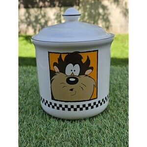Vintage 1993 Tasmanian Devil Cookie Jar Warner Bros "Taz" Looney Tunes 9.5" x 7"